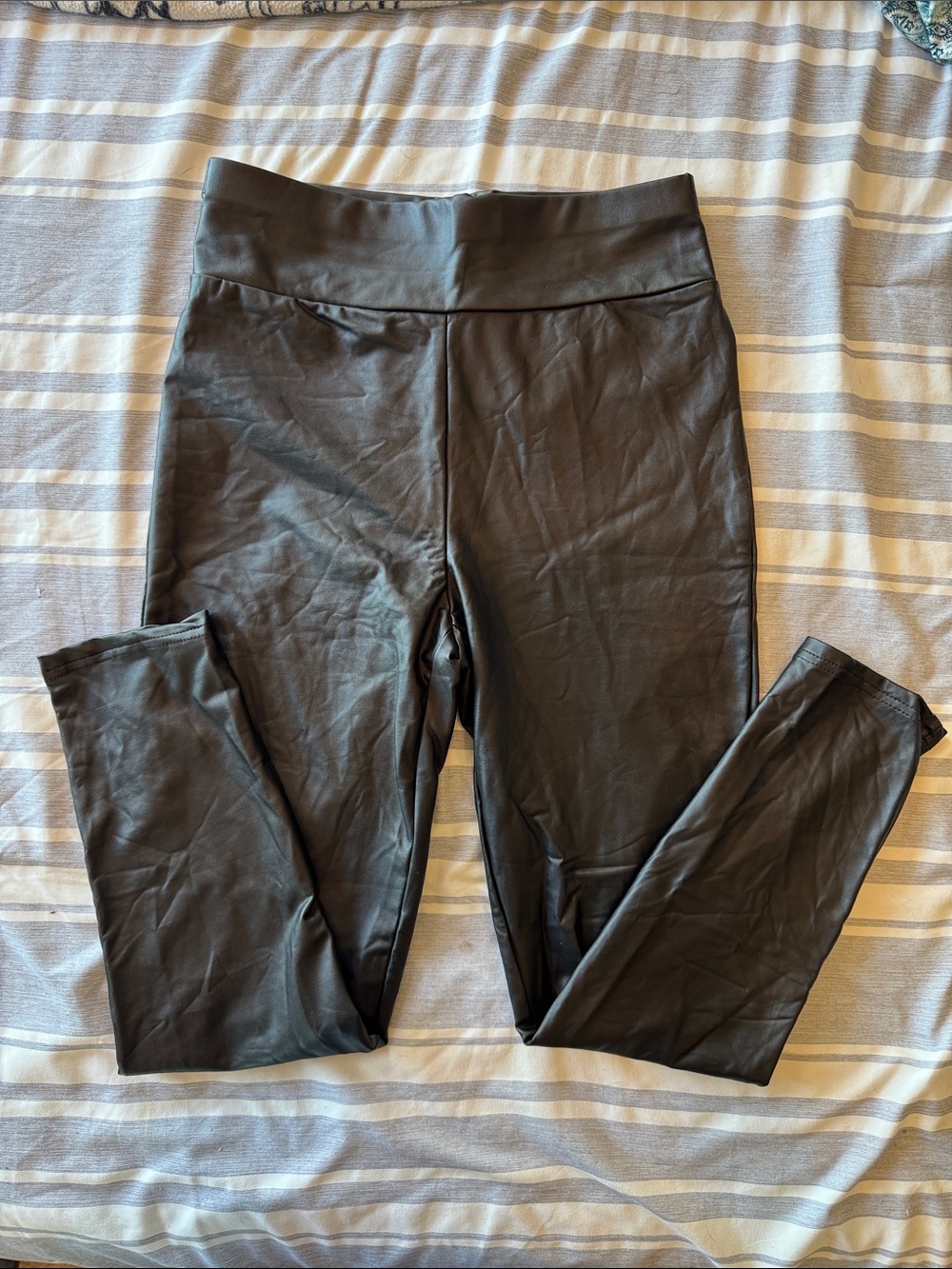 NWOT Faux Leather High Waist Leggings - Black